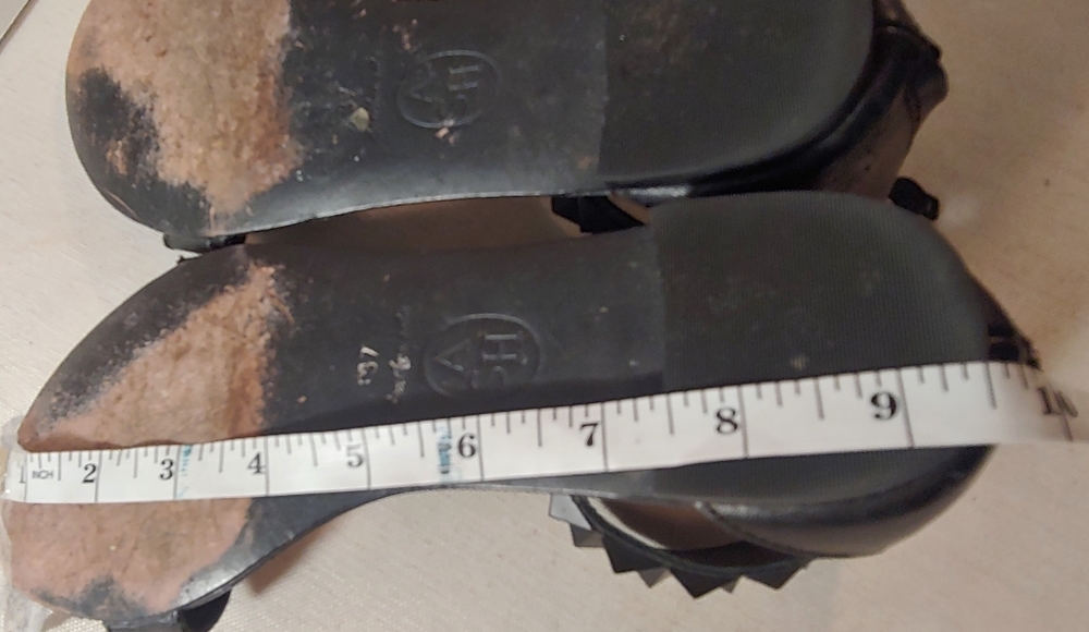 ASH Gladiator Studded Black Open Toe Sandals 37 - Picture 13 of 14